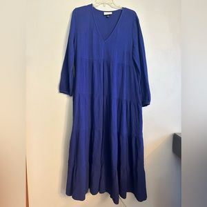 Universal Thread women long sleeve tiered peasant boho dress with pockets